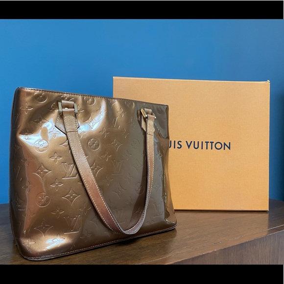 Louis Vuitton // Vernis Houston Monogram Bag // Bronze - Picture 2 of 5